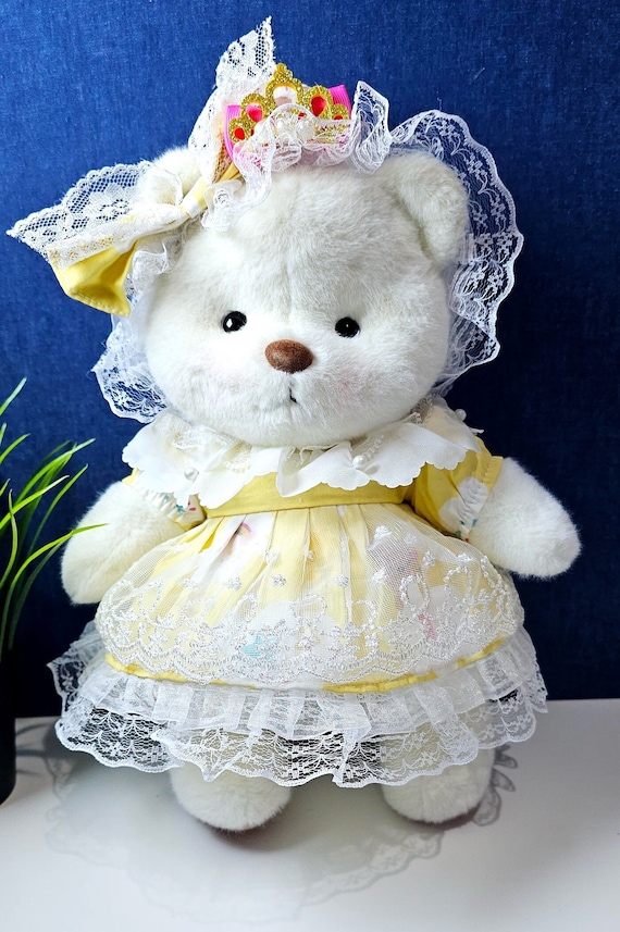 Yellow Princess Dress, Luna Bear Clothes, Cute Bear, Bear Dress, Bear Outfit,  Costumes - Etsy