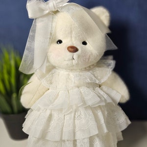 ウェディングドレス 2、ルナベアの服、かわいいクマ、クマのドレス、クマの衣装、コスチューム