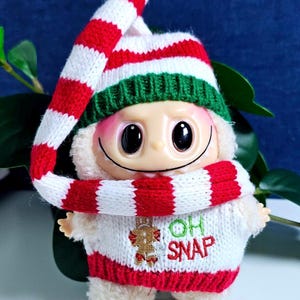 Christmas Outfit for Labubu Doll, Labubu Doll Clothes, Macaron Labubu, Cute Dress, Costumes