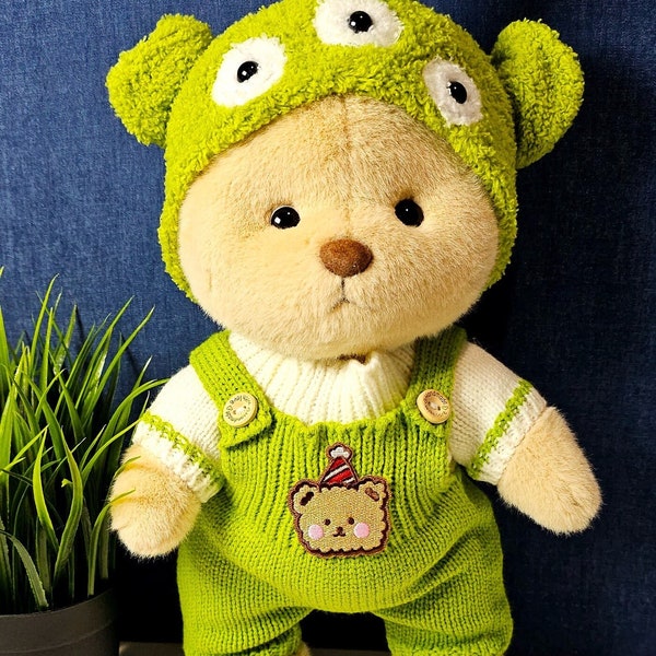 Green Alien Costume, Luna Bear Clothes, Cute Bear, Bear Dress, Bear Outfit, Costumes