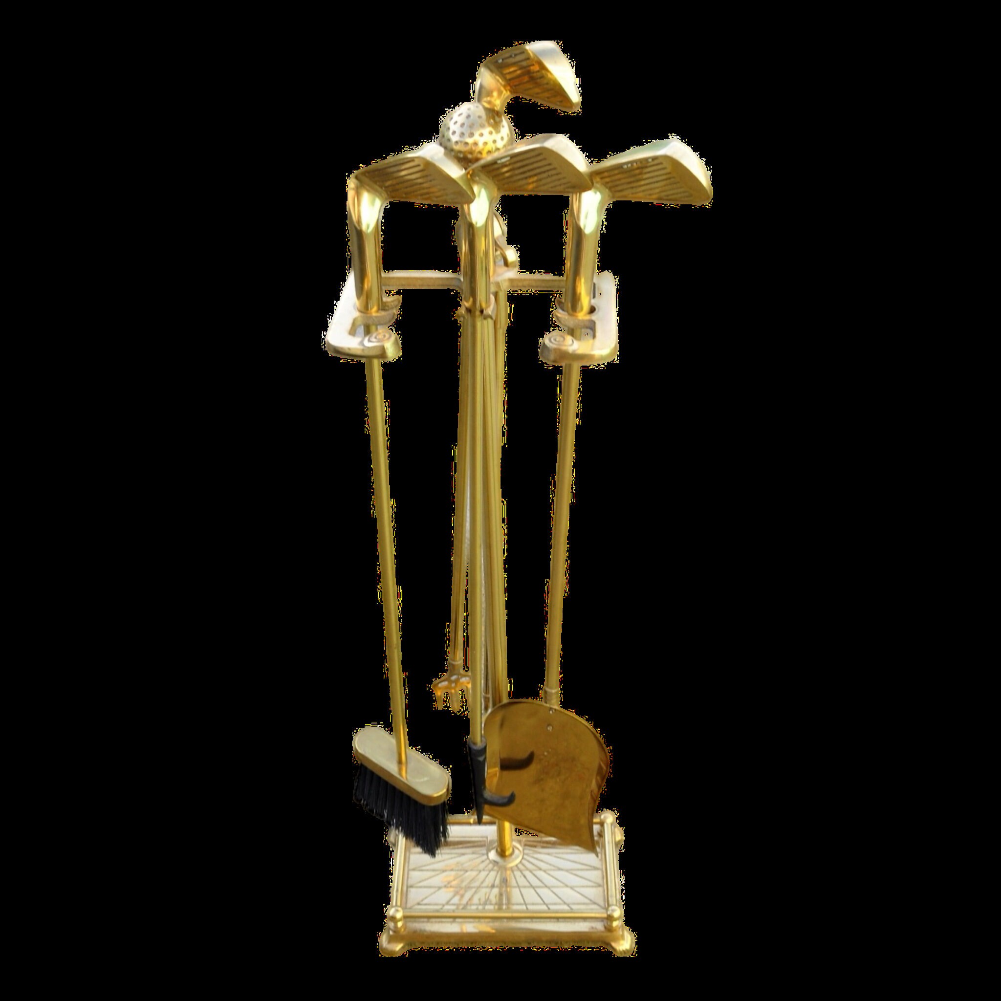 Brass Golf-themed Fireplace Set - Antiques - By Owner - Craigslist