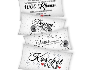 XXL-Deko-Kissen mit Sprüchen  80 x 40 cm  inkl. Kissenfüllung | Wohnraum-Design | Wohnzimmer-Deko | Geschenk Geburtstag