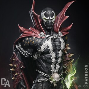 Spawn 1/4 Scale Bust | Resin Kit or Fully Painted Statue | CA Studios Design