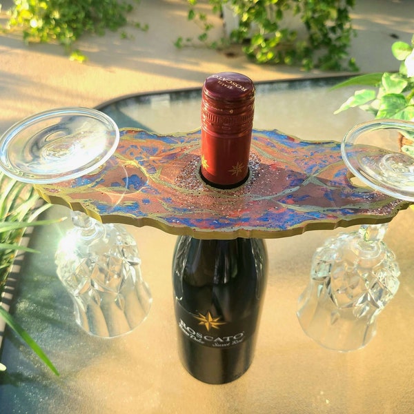Resin Wine Glass Holder Etsy