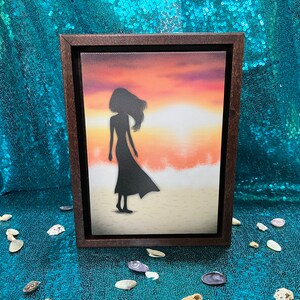 Framed Mini Canvas | Beach Silhouette | January 2023 Collection