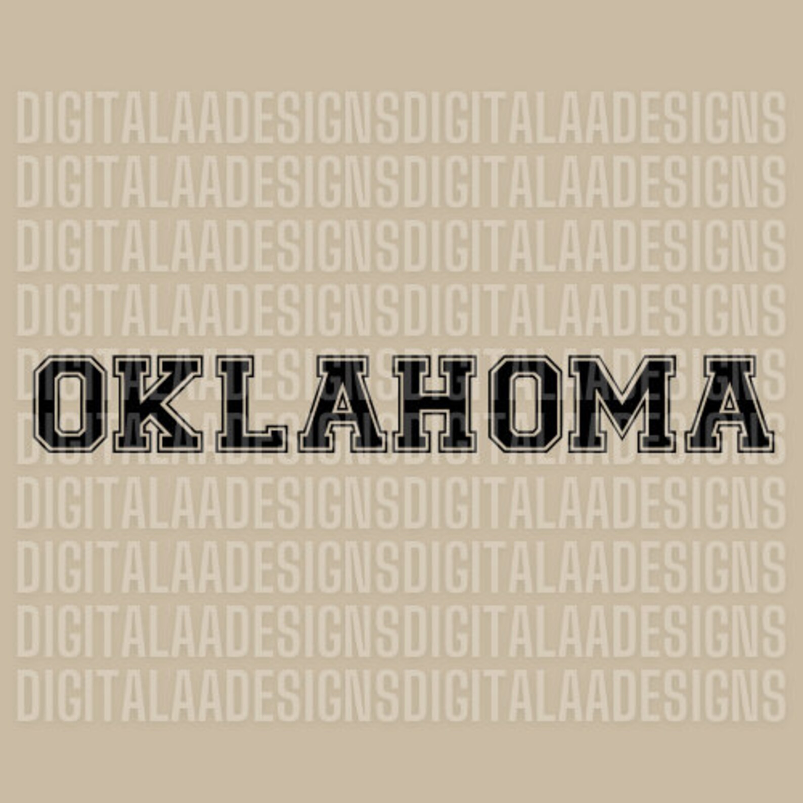 Oklahoma Varsity Font SVG Oklahoma Svg State Svg Sooners Etsy