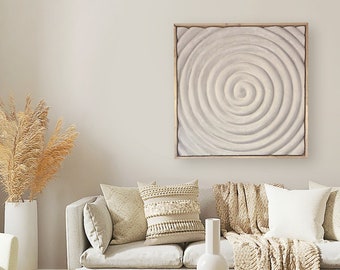 The Circle of Life – Meditative Wall Decoration, Calming 3D Wall Sculpture Geometric Mural Relief Boho Bali Ibiza, Limited Edition [75]