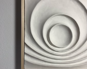 The Rising Sun - Meditative Wall Sculpture, Calming, 3D, Wall Art, Minimalist Wall Decor, Neutral Art, Yoga, Limited Edition [75]