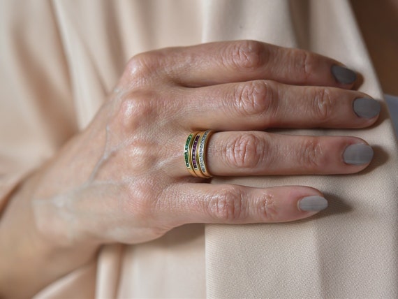 Bague En Or 18 Carats Avec Rubis Et Zirconium - Taille 54,5, Or Jaune - Neuf Sans Emballage