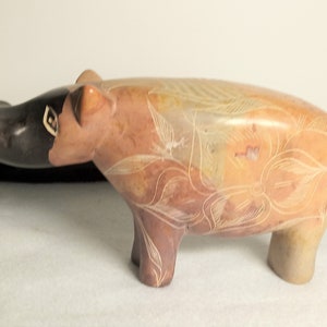 Hipppopotamus figure: soap stone