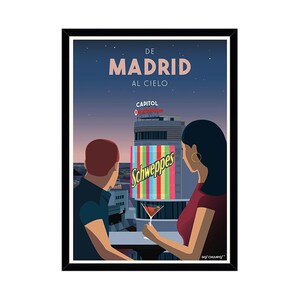 De Madrid al Cielo, stampa d'arte giclée, illustrazione