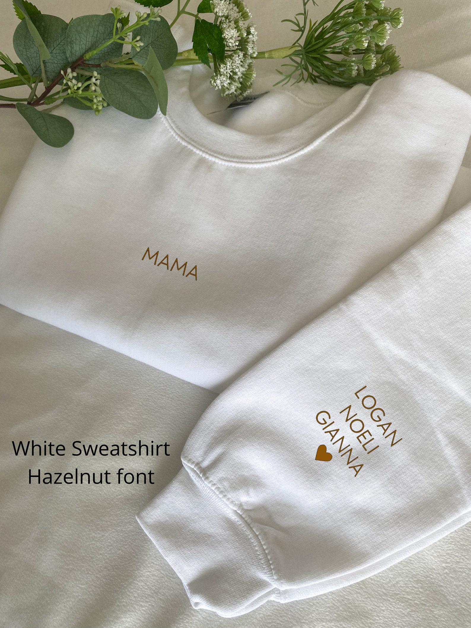 I Wear My Heart on My Sleeve Crewneck Personalized Sleeve - Etsy