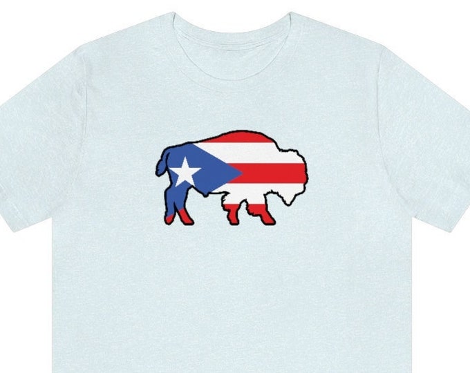 Buffalo Puerto Rican Flag Shirt - Bella+canvas - Etsy