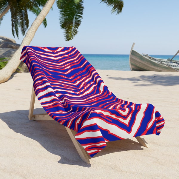 Zebra Beach Towel Etsy