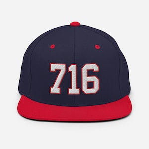 716 Snapback Hat, Blue - Buffalo football style