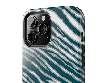 Tough iPhone Case Philadelphia Zebra Print - Philadelphia football colors