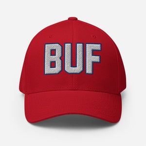 BUF Hat Red Flexfit - Buffalo football style