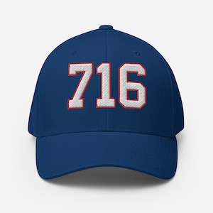 716 Hat Blue Flexfit - Buffalo football style