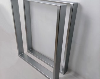 Table runners table legs pair table frame silver matt free choice of sizes large selection 6 cm wide