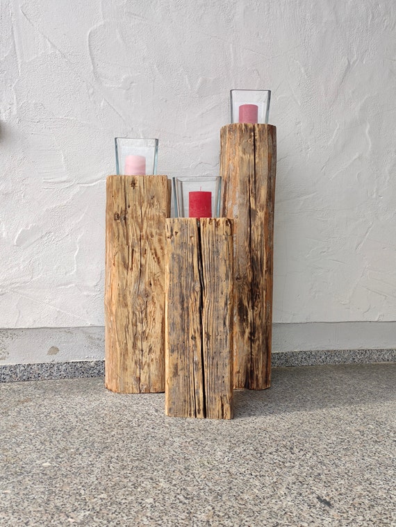 Floor Lantern XXL Lantern Wooden Lantern Light Column Light Column