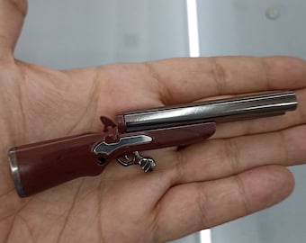 Double Barrel Twin Lighter Rifle Shotgun -Flame Butane-Refillable
