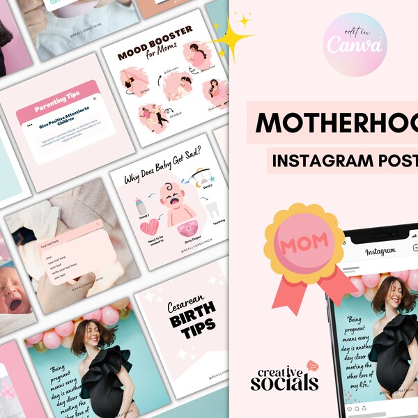 Motherhood Instagram Etsy
