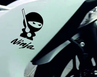 2x kawasaki ninja bike decals stickers for fairing fuel gas tank helmet bike motorcycle