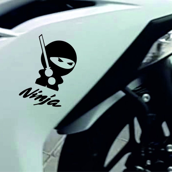 2x kawasaki ninja bike decals stickers for fairing fuel gas tank helmet bike motorcycle