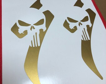 PUNISHER TESCHIO Auto Decalcomania Adesivo Vinile Per Paraurti O - Foto 2