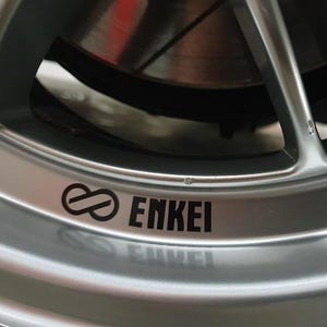 Enkei stickers for wheels 8pcs. vinyl decals all colors.