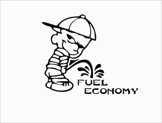2x Boy Peeing Fuck Fuel Economy Vinyl Decal Sticker 136mm X - Etsy