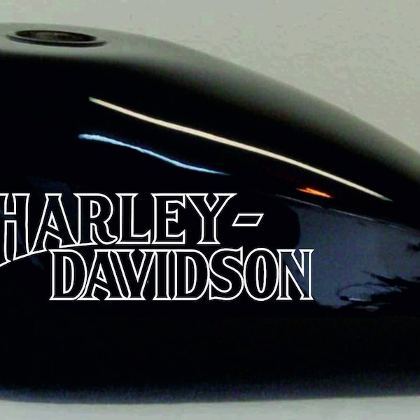 Harley Davidson Emblems, 3 Pcs, Black, Sized For Gas Tank - Foto 4