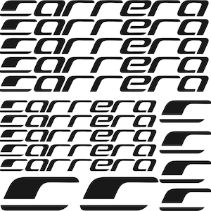 14x CARRERA Vinyl Decals Stickers - cycling MTB BMX road bike frame