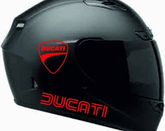 4x Ducati retro logo stickers decals for helmet or bike. tuksie