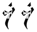 Punisher Skull Bike Frame Decals, 2pcs ORACAL Vinyl Stickers product logo