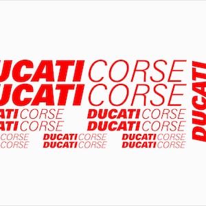 Ducati Corse-motorstickers Grote set stickers