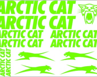 14x Arctic Cat stickers decals for helmet snowmobile atvs fender aufkleber pegatina