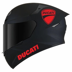 4 adesivi Ducati per casco o moto.