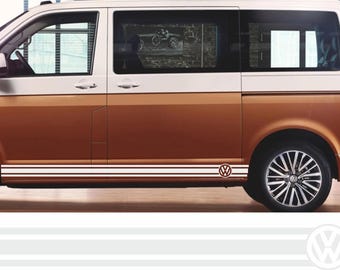 VW Transporter Wing Vinyl Decal Kit - T4 T5 T6 - Stickers - Camper Mods TCR V3 E