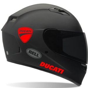 4x autocollants Ducati décalcomanies pour casque ou moto. image 1