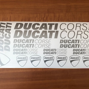 Ducati Corse-motorstickers Grote set stickers