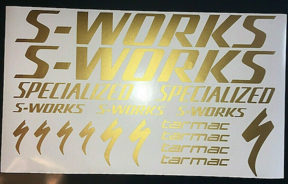 S-works Specialized Matte Gold Decals 