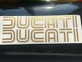 2pcs retro Ducati stickers decals for bikes fuel tanks motorcycle decals product logo