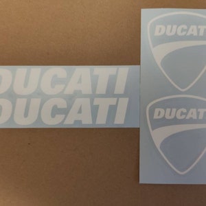 4x autocollants Ducati décalcomanies pour casque ou moto. image 2