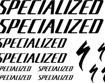 spezialisiert aufkleber abziehbilder vinyl rahmen fahrrad mtb rennrad schwarz weiß rot matt gold silber