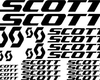 Scott Decals Aufkleber für Fahrradrahmen, Rennrad, mtb, bmx