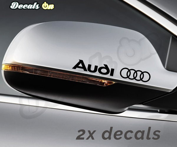 Set 2X Spiegel-Aufkleber Audi Logo