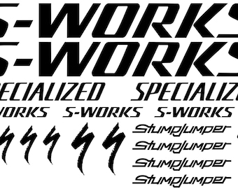 S-works Specialized Stumpjumper matte gold decals Stickers Bicycle Frame Cycling road bike