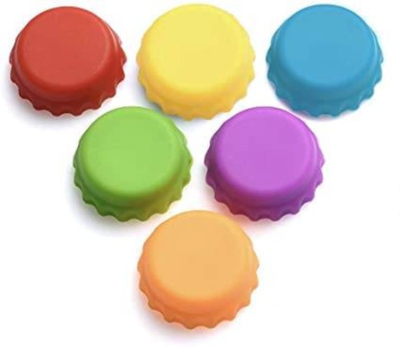 Lot de 6 Bouchons en Silicone Pour Bouteille Verre | Bières, Eaux, Sodas, ...