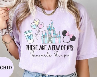 Chemise couleurs confort château Disney World, il y a quelques-unes de mes choses préférées chemise Disney, chemise collations Disney, chemise voyage en famille Disney